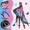 thumbnail image 3 of Alas de mariposa Disfraces de mariposas para adultos Capa de ala de hadas colorida Mantón de mariposa para mujer YONGSHENG, 3 of 5