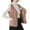 Brown, variant on Ruimatai Women's Plus Size Sleeveless Puffer Vest Warm Button Down Jacket Cozy Fleece Lined Casual Outerwear Brown Polyester