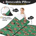 thumbnail image 3 of Football Field Green Pattern Teens Toddler Nap Mat with Pillow, Sleeping Mat Bag for Preschool Daycare 59"x22", 3 of 6
