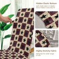 thumbnail image 5 of Yayeee 2 Pack Dining Chair Covers Stretch Parson Chairs Slipcovers Seat Protector, Checkered Stars Pattern, 5 of 6