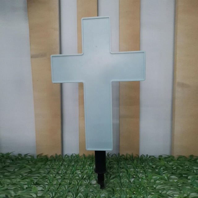 Lámpara de lámpara solar, luz al del paisaje de la de la de la decoración del jardín LED para del DYNWAVEMX Luz de la cruz eterna