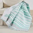 thumbnail image 4 of Levtex Home - Truro - Throw - Stripe in Shades of Teal - Quilt (50x60in.) and Sham 50x60in. - Cotton/Cotton, 4 of 4