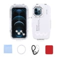 thumbnail image 1 of PULUZ PU9114W 40M/130ft Waterproof Phone Case Diving Case Smartphone Underwater Protective Case with Red Filter, 1 of 8