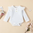 thumbnail image 6 of URMAGIC Newborn Baby Girl Clothes Outfits Infant Romper Ruffle Floral Pants Cute Headband Toddler Baby Girl Clothes Set, 6 of 8