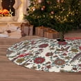 thumbnail image 6 of Yiaed Dark Enchanted Flowers And Birds Print Christmas Tree Skirt , Tree SkirtsTree Mat for Christmas Winter Holiday Indoor Decorations-30", 6 of 7