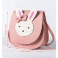 thumbnail image 4 of Bolso de Hombro para Niñas Bolsos Pequeños y Lindos Mini Bolsos de Princesa para Niños Monedero de Conejo para Niñas con Correa de Hombro Ajustable para Niñas, Rosa Rojo, 4 of 5