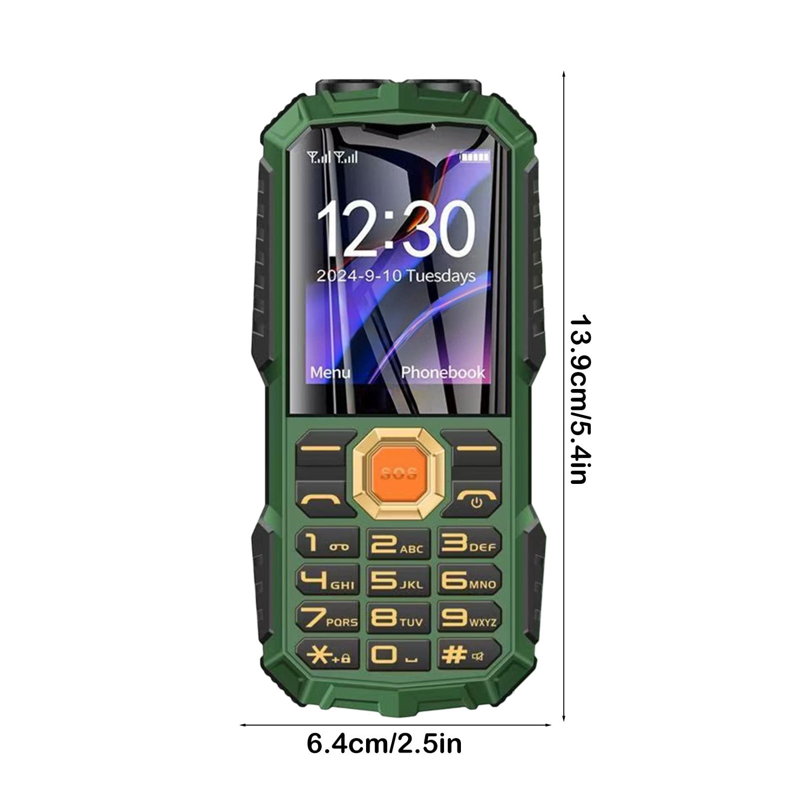 Kchsji Senior Cell Phone Unlocked, Easy to Use Flip Phone with Large Buttons Big Screen, Loud Speaker SOS Flashlight Long Standby, Simple Basic Phone for Seniors Elderly Travel Emergency