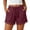 Shorts-b-Wine, variant on Running Shorts for Women 5 Inch Women’s Lace Hem Shorts, Elastic Waist Drawstring Casual Beach Bottoms, Summer Loose Fits Comfy Vacation Shorts Purples XL