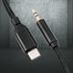 thumbnail image 1 of Cable convertidor de audio tipo C para altavoz de automóvil Adaptador auxiliar para auriculares (2M), 1 of 8