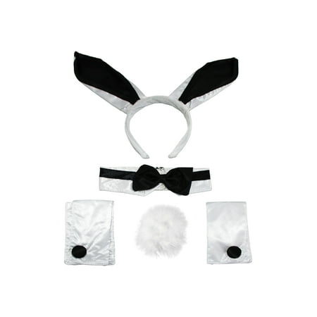 Tuxedo Playboy Bunny Tail Ears Rabbit Costume Accessory Kit