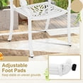 thumbnail image 4 of Kepooman Patio Dining Chairs, Outdoor Dining Chairs,2 Pieces Patio Cast Aluminum Dining Chairs with Armrests-White, 4 of 6