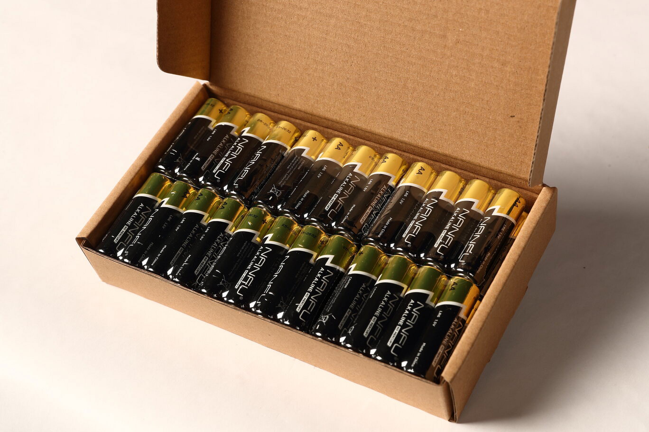 Nanfu 1.5V Alkaline AA Batteries Lot of 48 Pack Total