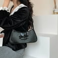 thumbnail image 5 of Yucurem Sweet Bow Shoulder Bag Y2k Purse Fashion Handbag Trendy Underarm Bag (Black) Fashion shoulder bag (Black), 5 of 10