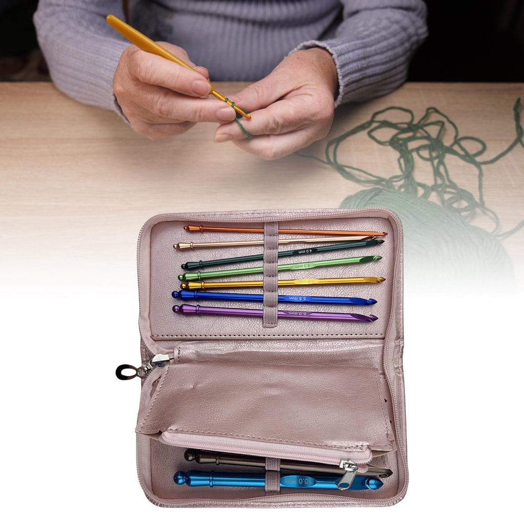 12 Pcs Knitting Needle Colourful Crochet Hook Set 3.0mm-10.0mm Crochet Needle for Crocheting Knitting for Handicrafts