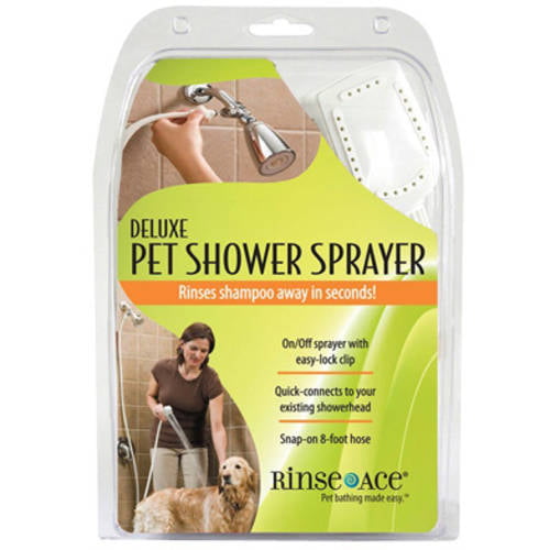 Rinse Ace Deluxe Pet Shower Sprayer With 8 Hose And Showerhead