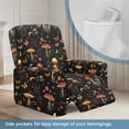 thumbnail image 3 of Kuiaobaty Mushroom Butterfly Moon Recliner Chair Cover for Large Recliner Flower Easy Replacement Reclining Sofa Slipcover Comfortable Reclining Slipcover with Side Pocket for Pets, 3 of 8