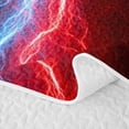 thumbnail image 5 of Erosebridal Neon Nature Lightning Twin Quilt Set for Boys Men, Red Blue Glowing Lines Twin Coverlet Set, 2 Pieces, 5 of 7