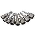 thumbnail image 4 of 6-19mm 1/4 pulgadas Socket Sets boquil tuerca conductor Auto carpintería herramientas piezas accesorios -19mm 8s 12-19mm 8 piezas Gloria Vaso de punta hexagonal, 4 of 9