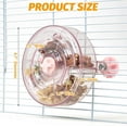 thumbnail image 2 of 1 Pce, Jouet de Recherche de Nourriture pour Souris, Mangeoire Lente interactive avec Roue Distributrice de Friandises Rotative Transparente, Peut Tre Utilisé pour Enrichir les Activités de la Souris, Accessoire de cage à Souris, Rose, 2 of 7