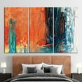 thumbnail image 2 of Orange Art, Modern Poster, Contemporary Canvas Art, Orange, Oil Painting Print, Abstract Orange Poster, Abstract Canvas Art, Canvas Wall Decor - Gold Framed, 2 of 9
