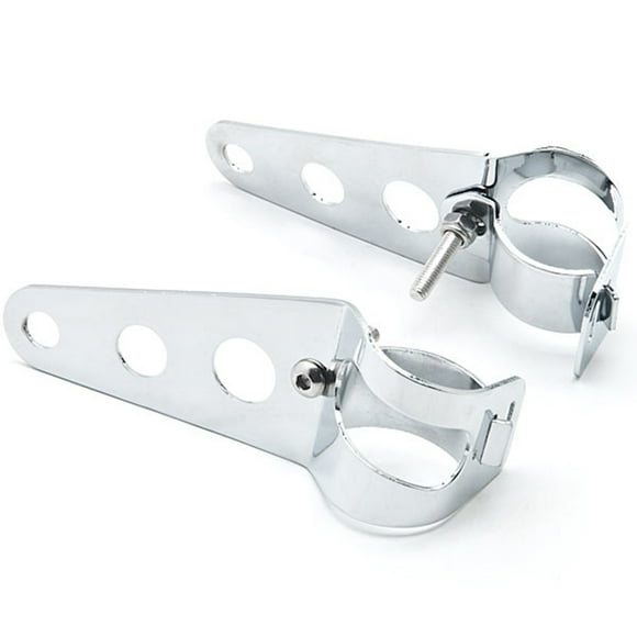 Krator Chrome Headlight Mounting Bracket Fork Ear 31-37mm Compatible with Honda VTX 1300 C R S RETRO