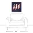 thumbnail image 3 of Creative Products Rocker Lightning 20x20 Canvas Wall Art, 3 of 5