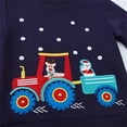 thumbnail image 5 of WIBACKER 2-7T Toddler Little Boy's Girl's Christmas French Terry Cotton Crewneck Long Sleeve Sweatshirt Santa Claus Tops, 5 of 7