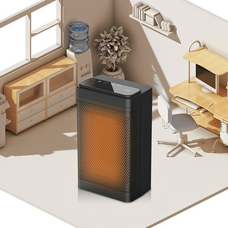 

Saekor Household Electric Heater Simple Operation Fast Heat Radiator for Home Bedroom Office Desk Indoor Use US