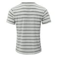 thumbnail image 4 of HBFAGFB T-Shirts pour Hommes Mode Décontractée Manches Courtes Col Rond Blouse Légère Sortie Gris Taille g, 4 of 6