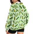 thumbnail image 2 of Garronmavis Green Cucumber Full Zip Up Hoodies for Women Fashionable Casual Women Oversized Sweatshirts Comfortable Cozy Long Sleeve Winter Fall Outfits Fashion Clothes, 2 of 7
