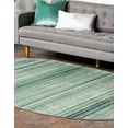 thumbnail image 3 of Rugs.com Gemstone Collection Rug – 5' 2 x 7' 8 Oval Green Medium Rug Perfect For Living Rooms, Large Dining Rooms, Open Floorplans, 3 of 9