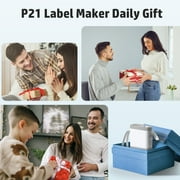 Nelko Label Maker Machine with Tape, P21 Bluetooth Label Printer, Mini Label Makers with Multiple Templates