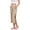 Khaki, variant on Women’s Post-Recovery Breakaway Capri Pants – Adaptive Wide Leg with Tear-Off Hook-and-Loop Closure Khaki S