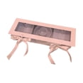 thumbnail image 2 of Caja de flores decorativa con forma de letra, caja de regalo grande de cartón, ventana transparente Rosa, 2 of 9