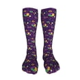 thumbnail image 5 of KLL Mardi Gras and Donuts Print Cool Socks Men's Women's Crew Socks Funny Crazy Novelty Stockings, 5 of 8