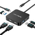 thumbnail image 1 of Estación de Acoplamiento ACASIS HDMI Dual con Carga PD de 100 W Puertos Datos USB-C y USB-A 5 Gbps p, 1 of 7