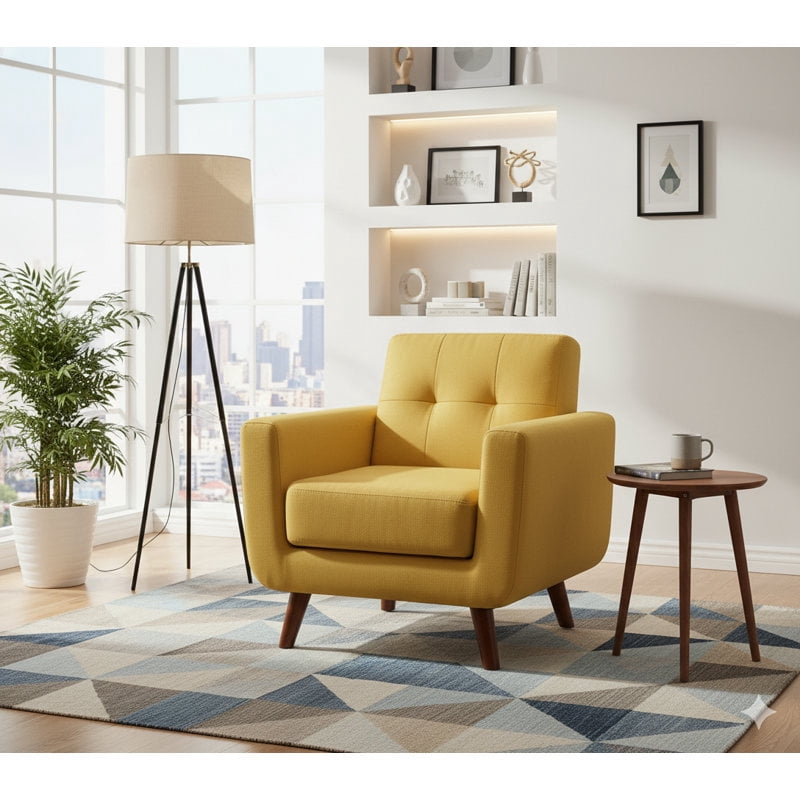 US Pride Modern style linen fabric accent Chair