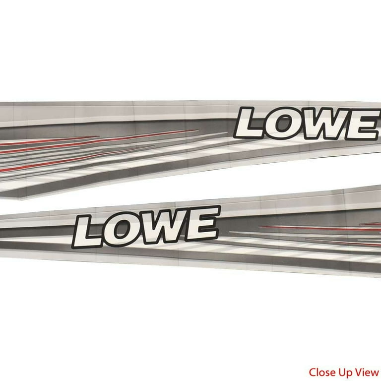 high&low シール Lowe Boat Graphic Decals 2363336 | Stinger Gray Red Stickers
