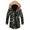thumbnail image 4 of Chaqueta de camuflaje con capucha de invierno de terciopelo grueso abrigo a prueba de viento para hombre cálido para hombre de mediana a larga parka nueva para hombre, 4 of 5