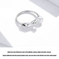 thumbnail image 3 of HomeKingdee Cute Cat Playing with Pearl Adjustable Ring - High Quality Fashion Jewelry for Women, 3 of 5
