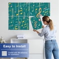thumbnail image 5 of 8 Pack Art Acoustic Panels Sound Absorbing seamless music notes Decorative Soundproof Wall Panels Self Adhesive for Nursery Game Room Bedroom 48"x32", 5 of 6