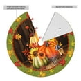 thumbnail image 3 of Fall Maple Leaf Pumpkin Spider Web Tree Skirt Xmas Tree Mat Christmas Tree Ornaments Decorations Holiday Party Indoor Outdoor 30", 3 of 5