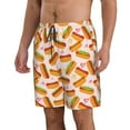 thumbnail image 2 of Goofa Hot Dog In Heart Printed Mens Swim Trunks Summer Quick Dry Short Beach Swimwear Bathing Suits-Medium, 2 of 6