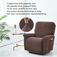 thumbnail image 3 of Stretch Recliner Chair Slipcover Elastic Full Coverage Washable Furniture Protector; Solid Color Sofa Cover Replacement for LAZBOY, Chocolate, 3 of 8