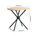 thumbnail image 2 of Homy Casa 31.5 Inch Dining Table for 2-4 Person - Small Round Kitchen Table for Bistro Reception Table, Walnut, 2 of 5