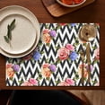 thumbnail image 5 of Pioneer Flower Floral Print Pattern Summer Placemats Table Placemats Set Of 4-Linen Kitchen Washable Placemats Table Mats 12x18 Inch Non-Slip Heat Resistant, 5 of 5
