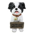 thumbnail image 2 of Ebros Shih Tzu Dog Statue With Jingle Collar Welcome Greeting Sign 11.25"Tall, 2 of 9