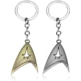 thumbnail image 1 of Star Trek Keychain/Necklace Pendants Metal Charm Jewelry Gifts for teens (Star Trek Keychain 2 PCS), 1 of 5