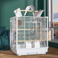 thumbnail image 1 of 1pc Luxury Square Bird Cage, Thickened Standing Bird Cage, Parrot Breeding Cage, 1 of 4