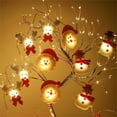 thumbnail image 2 of Christmas Snowman String Led Lights Santa Claus String Lights Christmas Decoration 10/20 LEDs Christmas Tree Home Garden Party, 2 of 7